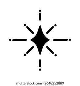 Star icon vector on white background