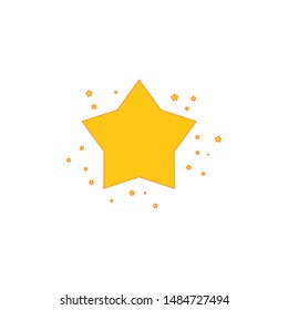 Star icon Vector Rank  sign