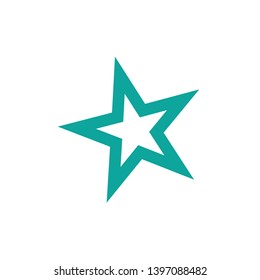 Star icon vector. Rank star. Trendy flat design. Star web site pictogram, mobile app. Logo illustration isolated on white background.