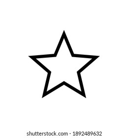 Vector de icono de estrella. vector de icono de clasificación. icono de estrella favorita