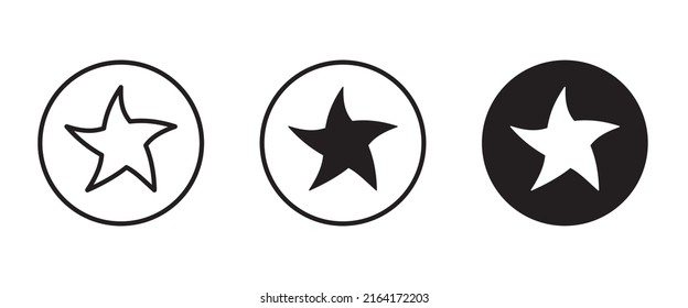 Vector de icono de estrella. vector de icono de clasificación. estrella favorita Vector de iconos, signo, símbolo, logotipo, ilustración, trazo editable, estilo de diseño plano aislado en blanco