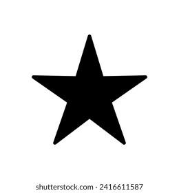 Sternsymbol, Vektorgrafik. Bewertungssymbol-Vektorgrafik. Lieblingssternsymbol