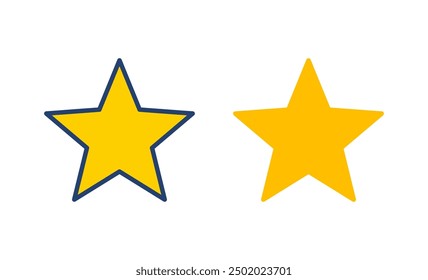 Star Icon vector. rating icon vector. favourite star icon