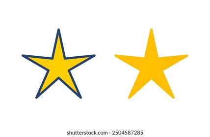 Star Icon vector. rating icon vector. favourite star icon