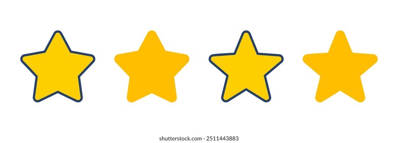 Star Icon vector. rating icon vector. favourite star icon