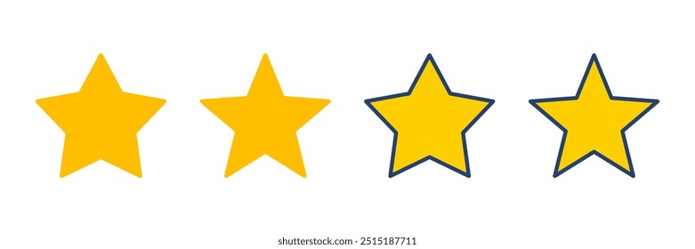 Star Icon vector. rating icon vector. favourite star icon
