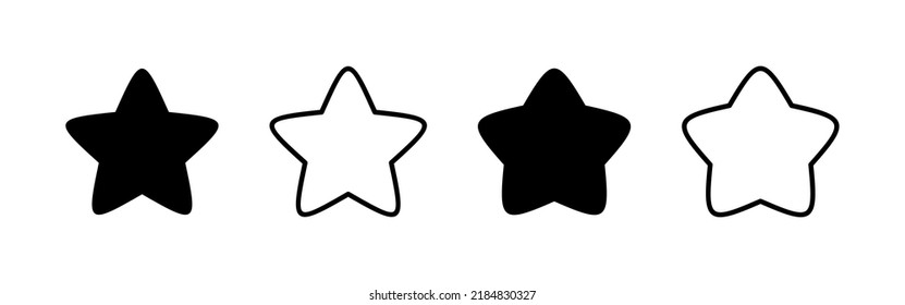 Star icon vector. rating sign and symbol. favourite star icon
