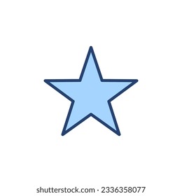 Vector de icono de estrella. signo de clasificación y símbolo. icono de estrella favorita