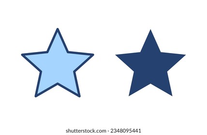 Star icon vector. rating sign and symbol. favourite star icon
