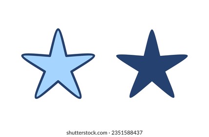 Star icon vector. rating sign and symbol. favourite star icon