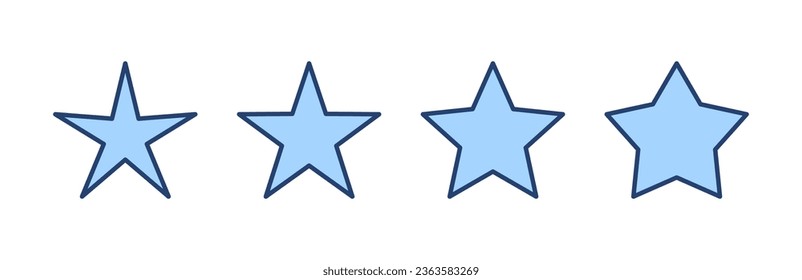 Star icon vector. rating sign and symbol. favourite star icon