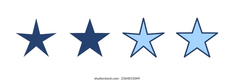 Star icon vector. rating sign and symbol. favourite star icon