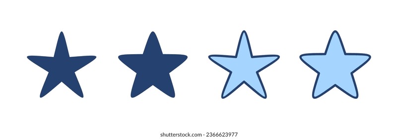 Star icon vector. rating sign and symbol. favourite star icon