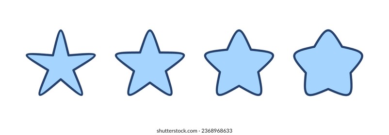 Sternsymbol, Vektorgrafik. Bewertungszeichen und -zeichen. Lieblingssternsymbol