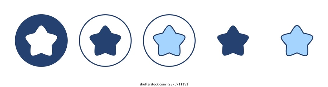 Star icon vector. rating sign and symbol. favourite star icon