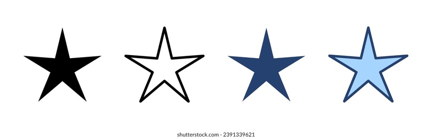 Star icon vector. rating sign and symbol. favourite star icon
