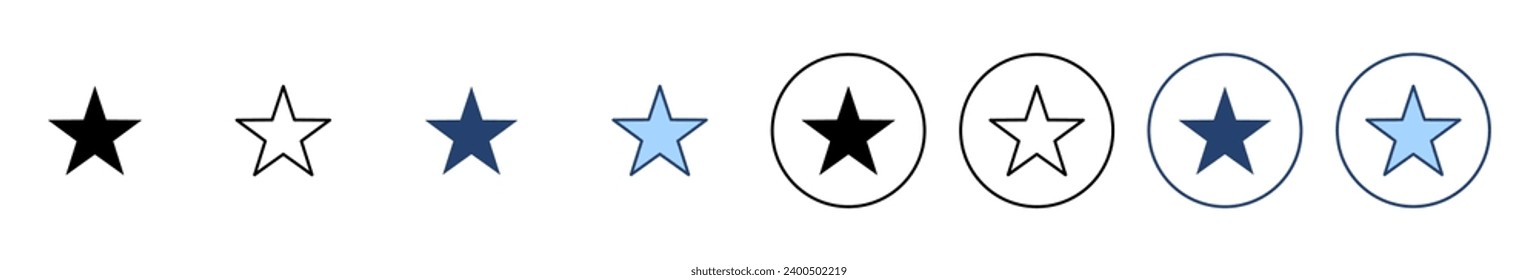 Star icon vector. rating sign and symbol. favourite star icon