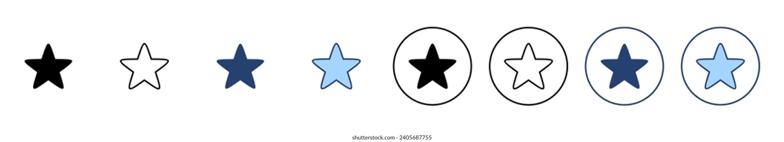 Star icon vector. rating sign and symbol. favourite star icon