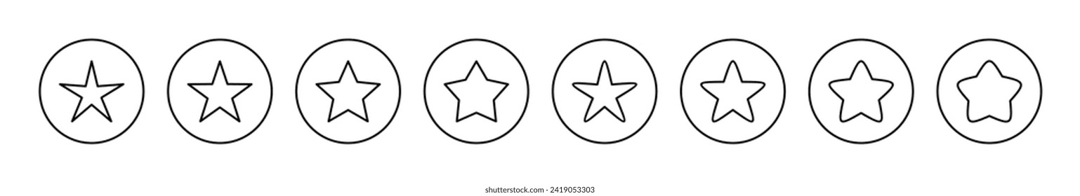Star icon vector. rating sign and symbol. favourite star icon