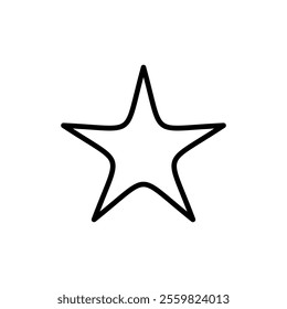 Star icon vector. rating sign and symbol. favourite star icon