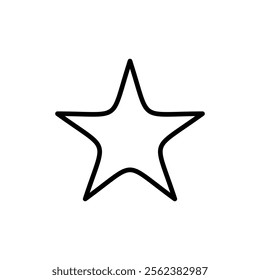 Star icon vector. rating sign and symbol. favourite star icon