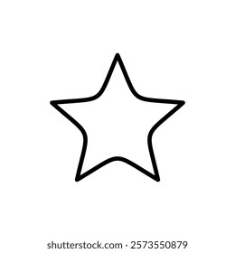 Star icon vector. rating sign and symbol. favourite star icon