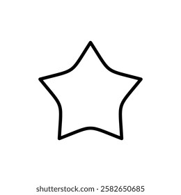 Star icon vector. rating sign and symbol. favourite star icon