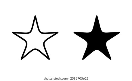 Star icon vector. rating sign and symbol. favourite star icon