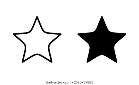 Star icon vector. rating sign and symbol. favourite star icon