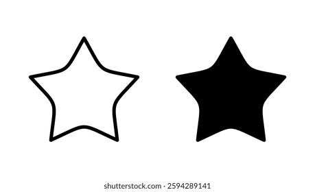 Star icon vector. rating sign and symbol. favourite star icon