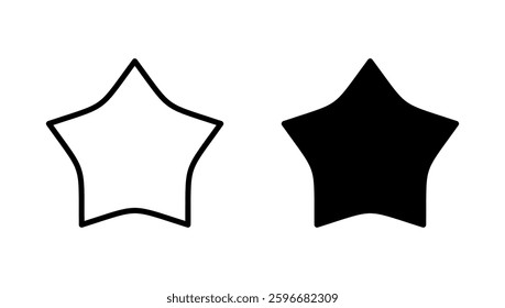 Star icon vector. rating sign and symbol. favourite star icon