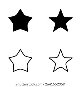 Star icon vector. rating sign and symbol. favourite star icon