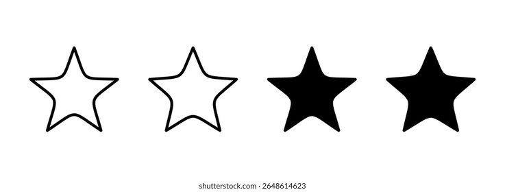 Star icon vector. rating sign and symbol. favourite star icon
