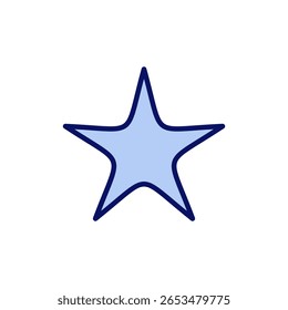 Star icon vector. rating sign and symbol. favourite star icon