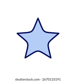 Star icon vector. rating sign and symbol. favourite star icon