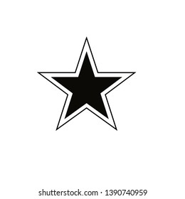Star Icon vector. Rating symbol for web design - Vector