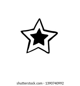 Star Icon vector. Rating symbol for web design - Vector