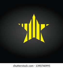 Star Icon vector. Rating symbol for web design - Vector