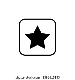 Star Icon vector.   Rating symbol for web design