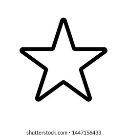 Star Icon vector. Star vector icon. Rating symbol