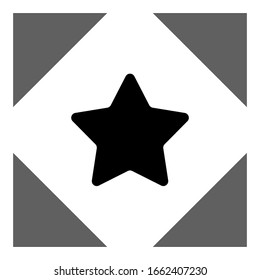 Star icon vector. Rating star symbol