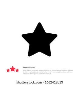 Star icon vector. Rating star symbol