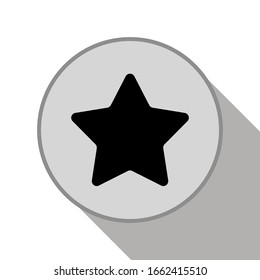 Vector de icono de estrella. Símbolo de estrella de clasificación