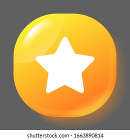 Star icon vector. Rating star symbol