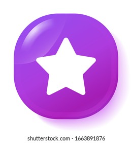 Vector de icono de estrella. Símbolo de estrella de clasificación