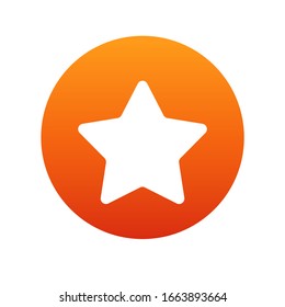 Star-Ikone-Vektorillustration. Sternzeichen der Bewertung