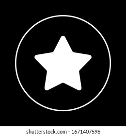Star icon vector. Rating star symbol