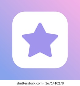 Star icon vector. Rating star symbol