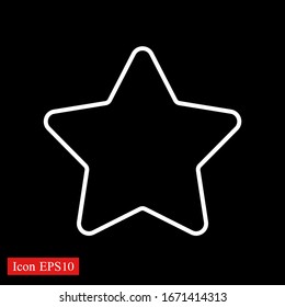 Star icon vector. Rating star symbol