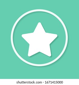 Star icon vector. Rating star symbol